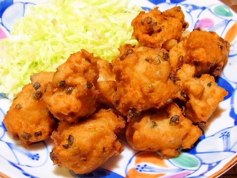 揚げつくね（鶏挽肉の落とし揚げ）